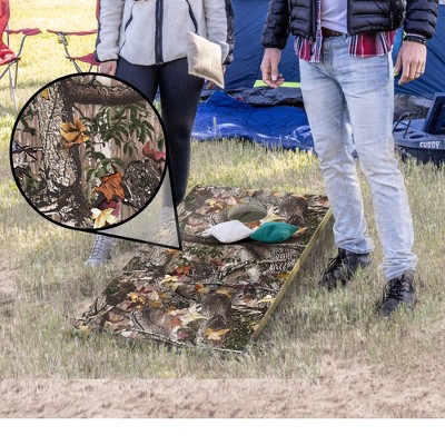 GoSports Woodland Camo All Weather Cornhole Game Set with Bean Bags