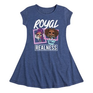 Girls' - LOL Surprise! - Royal Realness Fit & Flair Cap Sleeve Graphic Dress - 1 of 3