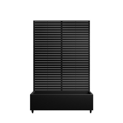 Lirago Iron Arch Mobile Planter Box (1-Piece)-Raised Garden Bed Elevated Planter with Trellis Privacy Screen 38 Gallon Capacity