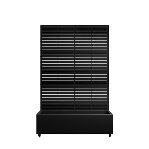 Lirago Iron Arch Mobile Planter Box (1-Piece)-Raised Garden Bed Elevated Planter with Trellis Privacy Screen 38 Gallon Capacity - 1 of 4