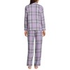 Lands' End Women's Flannel 2 Piece Pajama Set - Long Sleeve Shirt and Pants - 2 of 3