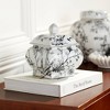 Dahlia Studios Prentiss 7 1/4" High Black and White Ceramic Ginger Jar with Lid - 2 of 4