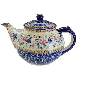 Blue Rose Polish Pottery C017 Manufaktura Teapot - 1 of 1