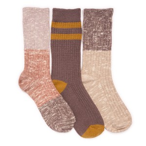 MUK LUKS Women's 3 Pack Boot Socks - 1 of 2