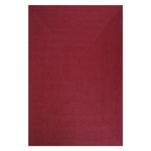 Safavieh 4 x 6 Maroon Indoor Solid Area Rug at