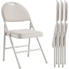 Folding Chairs, Portable Metal Chairs with Cushions and Non-Slip Feet Pads for Home and Office, Indoor and Outdoor Events - 2 of 4