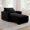 Corduroy Sofa Couch,Modular Sofa With Storage Ottoman,Deep Seat Couch,Sofa Couch For Living Room,Apartment-Cuddlewood - 2 of 4