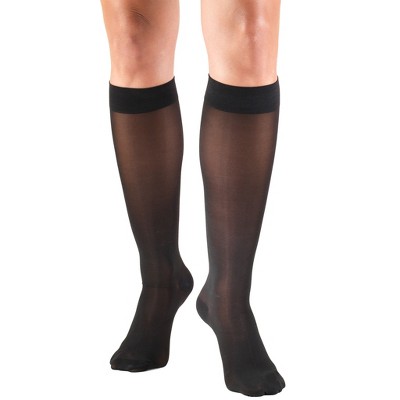 Truform Sheer Compression Stockings, 30-40 mmHg, Women's Knee High Length, 30 Denier