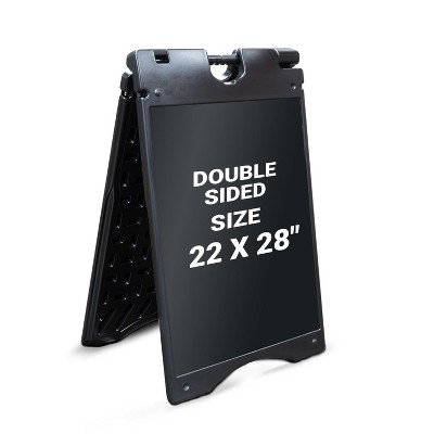 thumbnail image 2 of Mysignboards A-Frame Sidewalk Sign – 24x36, Double-Sided Sandwich Board With 2 Letters & Protective Covers 2 of 4