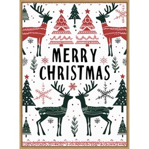 Amanti Art Merry Christmas No 2 by Andreas Magnusson Canvas Wall Art Print Framed - 1 of 4