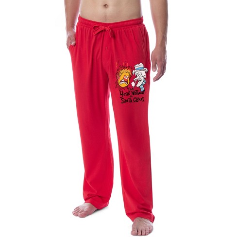 Men's Peanuts Snoopy Fleece Pajama Pants - Red L