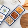 Aoibox 3-Section Divided Serving Tray, Unbreakable Melamine Platter for Food, Condiment Tray with 3 Compartments, Rectangular Server Set of 2 - 3 of 4