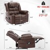 NicBex Faux Leather Recliner Chair,Massage Chairs with 8-Point Massage and Lumbar Heating,Modern Reclining Chairs for Living Room - 3 of 4