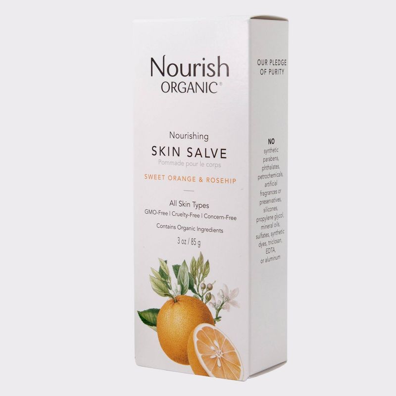 Nourish Organic Skin Salve Citrus, Sweet Orange and Rosehip - 3 fl oz, 3 of 5