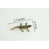 Water Dragon, Sailfin Lizard, Rubber Reptile, Hand Painted, Educational, Realistic, Model, Toys, Kids, Gift,   2 Inches.    WR48 B197 - 3 of 4
