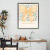 Stupell Industries Shine Bright Yellow Bow Floating Frame Canvas Art - 3 of 4
