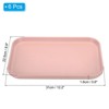 Unique Bargains Kitchen Restaurant Reusable Lightweight Plastic Fast Food Serving Tray 6 Pcs - 2 of 4