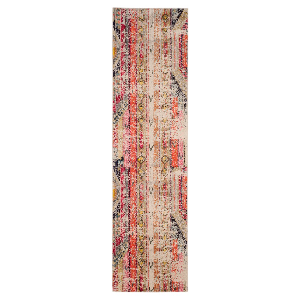  Runner Bridget Geometric Loomed Accent Rug Light Gray/Multi