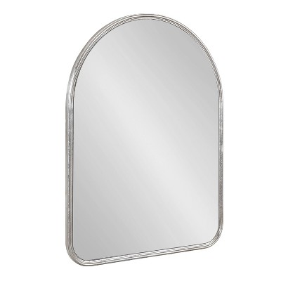 18" x 24" Caskill Framed Arch Decorative Wall Mirror Silver - Kate & Laurel All Things Decor