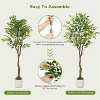 Artificial Lemon Tree Indoor, Pre-lit Potted Faux Lemon Tree with Fruit and Leaves, Lemon Plant with Lights for Home Decor Office Living Room - 4 of 4