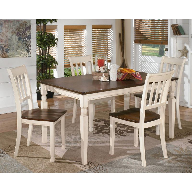 2pc Whitesburg Dining Room Side Chair Cottage White - Signature Design by Ashley, 4 of 15
