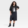 Women's Faux Leather Moto Jacket - Universal Thread™ Black - 3 of 3
