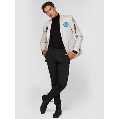 OppoSuits Deluxe Men's Blazer - NASA USA Astronaut Style Jacket - Off - White - Size 42 — фото 3