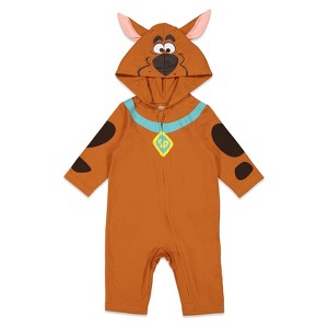 Scooby-Doo Scooby Doo Zip Up Cosplay Coverall Toddler - 1 of 4