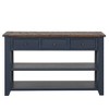 CAVINAS 48" Solid Wood Top Console Table with 3 Drawers,Hallway Table with 2 Shelves,Modern Entryway Table for Living Room,Hallway - 2 of 4