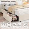 COZONY Upholstered Bed Frame with Storage Headboard, Platform Bed with Drawers and Bookcase, No Box Spring Needed - 4 of 4