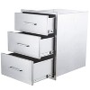 Outdoor Kitchen Drawers,  Stainless Steel BBQ Drawer, Flush Mount Built-In for Outdoor Kitchen Island & BBQ Islands, Silent, Fully Assembled - 2 of 4