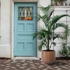 Chic Crate Modern Ceramic Planter Pots Set of 3 – Versatile Indoor/Outdoor Flowerpots with Drainage Holes - 2 of 4