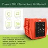 Dakota 283 Canine Rough and Tough Economy Pet Kennel, Heavy Duty Crate for Dogs and Cats with Ventilation Holes, Intermediate, Orange - 2 of 4