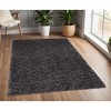 Black Shag Hand Tufted Area Rug - 2 of 4