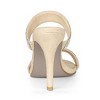 Allegra K Women's Open Toe Stiletto Heel Rhinestone Mules Sandals - 3 of 4