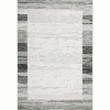 9'x12' Modern Bordered Area Rug - Ultra-Thin Washable Non-Slip Carpet for Living Room, Bedroom, Kitchen - Grey - 2 of 4
