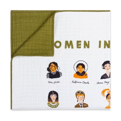 Babyletto Women In History Muslin Quilt - White