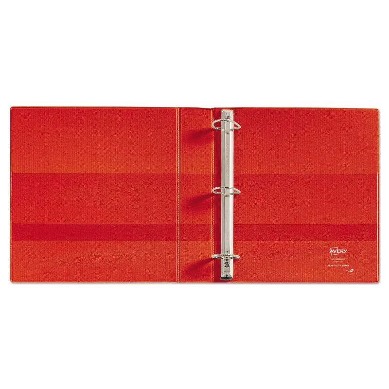 Avery Heavy-Duty View Binder w/Locking 1-Touch EZD Rings 1 1/2" Cap Red 79171, 4 of 9