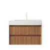 GDFStudio Emmry Modern Sintered Stone Bathroom Vanity with Ceramic Basin and 2 Drawers - 4 of 4