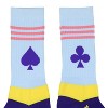 Hunter x Hunter Anime Adult Hisoka Club Spade Crew Socks For Men Women 1 Pair - 2 of 4
