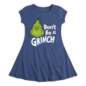 Girls' - Dr. Seuss -  Fit & Flair Cap Sleeve Dress - 1 of 3