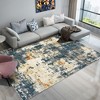 coucheta Machine Washable Area Rugs, Modern Abstract Soft Low Pile Non-Slip Stain Resistant Accent Carpet, for Living Room, Bedroom, Dining Room - 4 of 4
