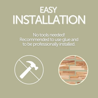 Nordic Teak 3D Textured Wall Panels - Brown/Beige