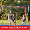 Vivere CROSSNET Quick Assemble 4 Square Volleyball Game Set for Adults and Kids with Volleyball Net, Backpack and Ball for Outdoor Games - 3 of 4