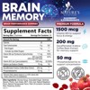 Brain Supplement Gummies for Memory Focus, Support Brain Clarity Health, B6, B12, Phosphatidylserine & Nootropics - 60 Gummies By Nature's Nutrition - 2 of 4