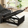 FONTOI 3-in-1 Sofa Bed, Convertible Sleeper with Multi-Pockets and USB Charging Port for Living Room Bedroom, Black, 35.43"*31.1"*33" - 4 of 4
