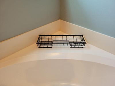 Metal Bathtub Caddy With Wood Handles - Brightroom™ : Target