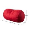 CAVINAS Suede Cylindrical Bean Bag Chair for Adults & Kids,Soft Bean Bag Ottoman,Accent Chairs for Living Room - 2 of 2