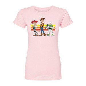 Women's - Toy Story - Buzz, Woody, And Jessie Fitted Graphic T-Shirt - 1 of 1