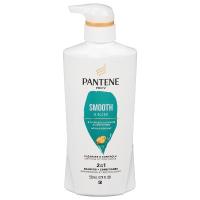 Pantene Pro-V Smooth & Sleek 2 in 1 Shampoo + Conditioner 17.9 fl oz
